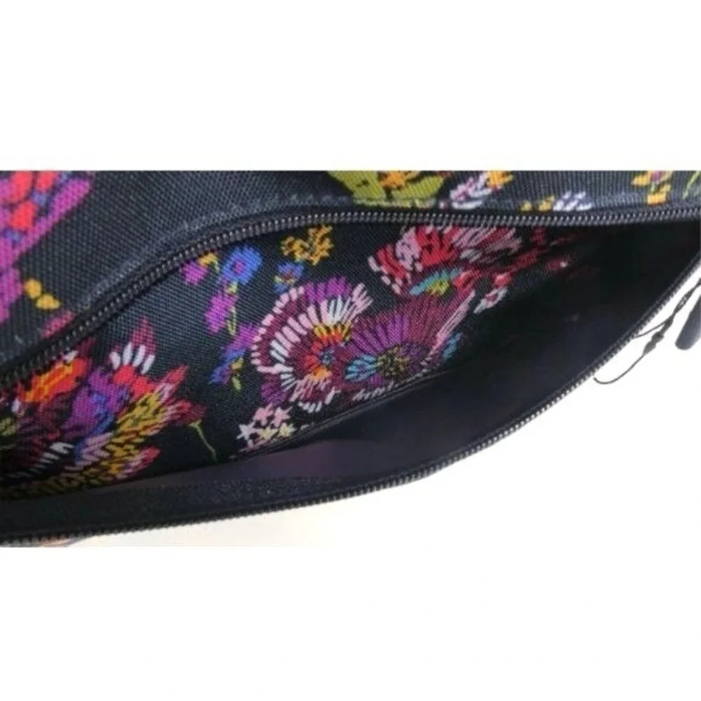 Vera Bradley Midnight Wildflowers Lighten Up Pencil Pouch‎ NWT